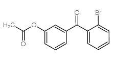 3-ACETOXY-2'-BROMOBENZOPHENONE结构式