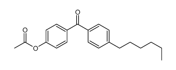 4-ACETOXY-4'-HEXYLBENZOPHENONE结构式