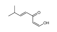 1-hydroxy-6-methylhepta-1,4-dien-3-one Structure