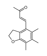 4-(5,6,7-trimethyl-2,3-dihydro-1-benzofuran-4-yl)but-3-en-2-one Structure