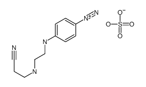 4-[2-(2-cyanoethylamino)ethylamino]benzenediazonium,hydrogen sulfate Structure