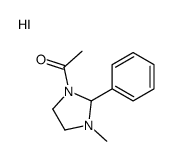 1-(3-methyl-2-phenylimidazolidin-1-ium-1-yl)ethanone,iodide结构式