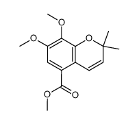 7,8-Dimethoxy-2,2-dimethyl-2H-chromene-5-carboxylic acid methyl ester结构式