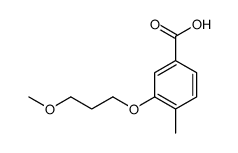 4-Methyl-3-(3-methoxypropoxyl)benzoic acid Structure