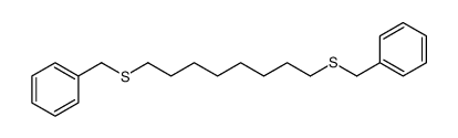 8-benzylsulfanyloctylsulfanylmethylbenzene Structure