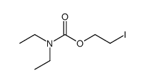 diethyl-carbamic acid-(2-iodo-ethyl ester) Structure