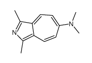 N,N,1,3-tetramethylcyclohepta[c]pyrrol-6-amine结构式
