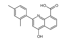 2-(2,4-dimethylphenyl)-4-oxo-1H-quinoline-8-carboxylic acid结构式