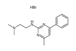 N-(2'-dimethylaminoethyl)-4-methyl-6-phenylpyrimidin-2-amine dihydrobromide结构式