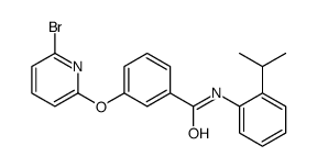 3-(6-bromopyridin-2-yl)oxy-N-(2-propan-2-ylphenyl)benzamide结构式