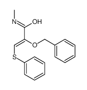 N-methyl-2-phenylmethoxy-3-phenylsulfanylprop-2-enamide结构式