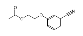 2-(3-cyanophenoxy)ethyl acetate结构式