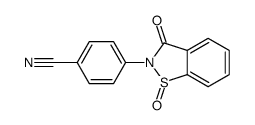 4-(1,3-dioxo-1,2-benzothiazol-2-yl)benzonitrile结构式