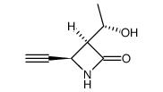 2-Azetidinone, 4-ethynyl-3-(1-hydroxyethyl)-, [3alpha(R*),4alpha]- (9CI)结构式