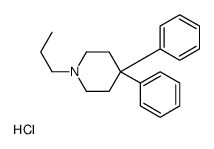 4,4-diphenyl-1-propylpiperidine,hydrochloride结构式