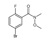 5-Bromo-2-fluoro-N-methoxy-N-methylbenzamide structure