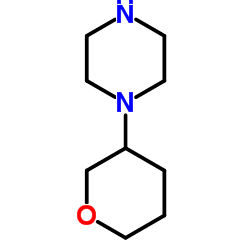 1-(Tetrahydro-2H-pyran-3-yl)piperazine Structure