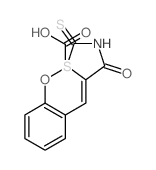 2-[2-[(4-oxo-2-sulfanylidene-thiazolidin-5-ylidene)methyl]phenoxy]acetic acid结构式