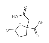 2-(羧甲基)-5-氧代四氢呋喃-2-甲酸结构式