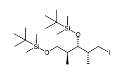1,3-bis(tert-butyldimethylsilyloxy)-5-iodo-2,4-dimethyl-pentane结构式