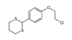 2-[4-(2-chloroethoxy)phenyl]-1,3-dithiane Structure