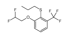 Benzene, 1-(2,2-difluoroethoxy)-2-(propylthio)-3-(trifluoromethyl) Structure