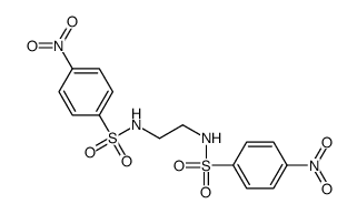4-nitro-N-[2-[(4-nitrophenyl)sulfonylamino]ethyl]benzenesulfonamide结构式