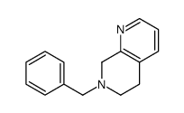 5,6,7,8-TETRAHYDRO-7-(PHENYLMETHYL)-1,7-NAPHTHYRIDINE structure