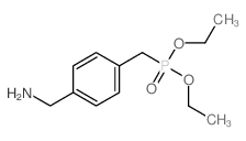 [4-(diethoxyphosphorylmethyl)phenyl]methanamine Structure