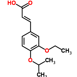 (2E)-3-(3-Ethoxy-4-isopropoxyphenyl)acrylic acid结构式