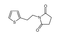 1-(2-thiophen-2-ylethyl)pyrrolidine-2,5-dione结构式