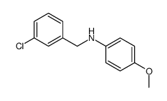 N-[(3-chlorophenyl)methyl]-4-methoxyaniline Structure