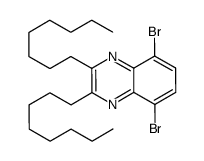 5,8-dibromo-2,3-di-octyl-quinoxaline结构式