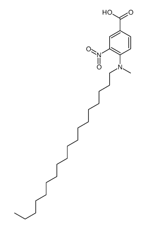 4-(methyloctadecylamino)-3-nitrobenzoic acid结构式