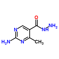 2-Amino-4-methyl-5-pyrimidinecarbohydrazide结构式