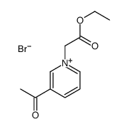 ethyl 2-(3-acetylpyridin-1-ium-1-yl)acetate,bromide结构式