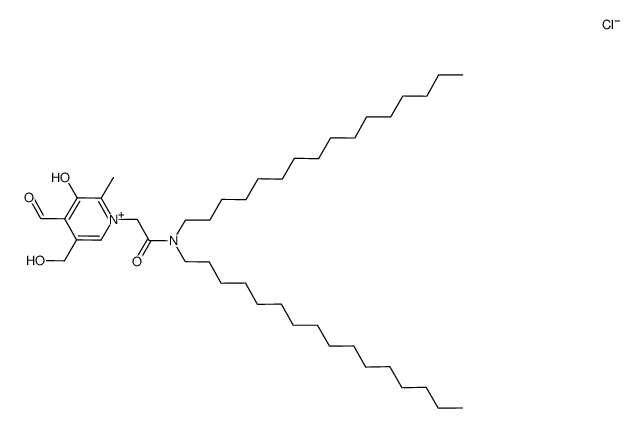 1-(N,N-dihexadecylcarbamoylmethyl)-2-methyl-3-hydroxy-4-formyl-5-hydroxymethylpyridinium chloride Structure