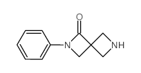 2-苯基-2,6-二氮杂螺[3.3]庚-1-酮结构式