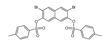 3,6-dibromo-2,7-bis((p-tolylsulfonyl)oxy)naphthalene Structure