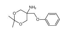 2,2-dimethyl-5-(phenoxymethyl)-1,3-dioxan-5-amine结构式
