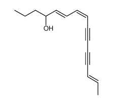 pentadeca-trans-2,cis-8,trans-10-triene-4,6-diyn-12-ol结构式