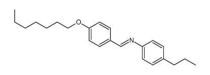 1-(4-heptoxyphenyl)-N-(4-propylphenyl)methanimine Structure