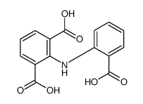 2-(2-carboxyanilino)benzene-1,3-dicarboxylic acid结构式
