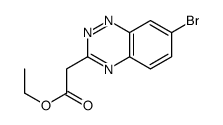 ethyl 2-(7-bromo-1,2,4-benzotriazin-3-yl)acetate Structure