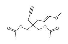 4,4-bis(acetoxymethyl)-7-methoxy-6-hepten-1-yne Structure