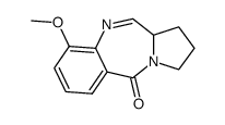 9-Methoxy-1,2,3,11a-tetrahydro-benzo[e]pyrrolo[1,2-a][1,4]diazepin-5-one结构式