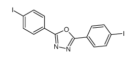 2,5-bis(4-iodophenyl)-1,3,4-oxadiazole结构式