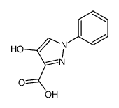 4-hydroxy-1-phenyl-1H-pyrazole-3-carboxylic acid Structure