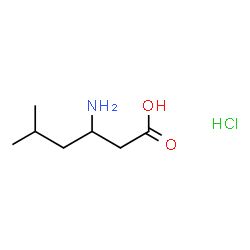 Hexanoic acid, 3-amino-5-Methyl-, hydrochloride结构式