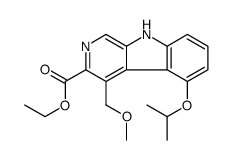 ethyl 4-(methoxymethyl)-5-propan-2-yloxy-9H-pyrido[3,4-b]indole-3-carboxylate结构式